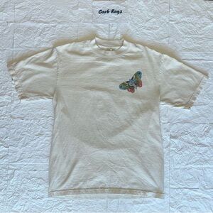 White T Shirt Mens Medium (White / Cream)